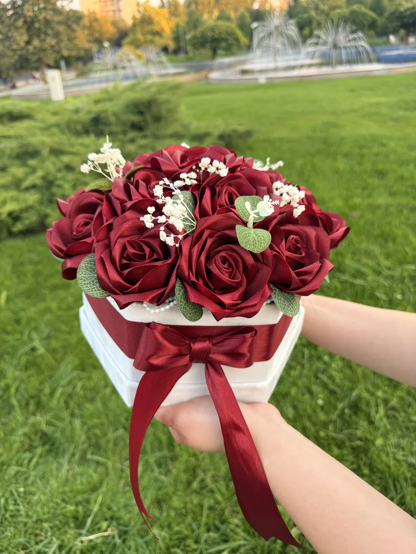 Velvet Heart — Flower boxes, creație VEV FLORALS