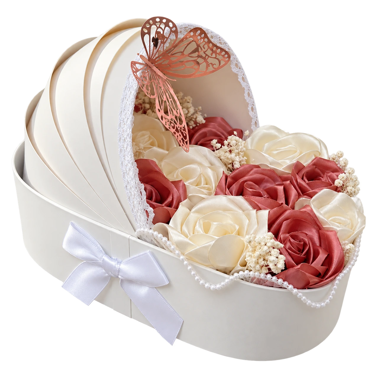 Peach Butterfly — Landouri florale, creație VEV FLORALS