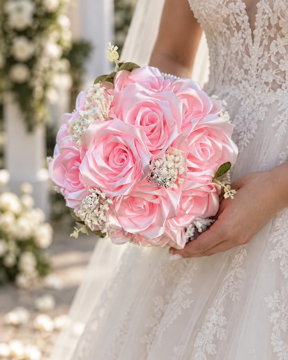 Blush Romance — Buchete de mireasă, creație VEV FLORALS