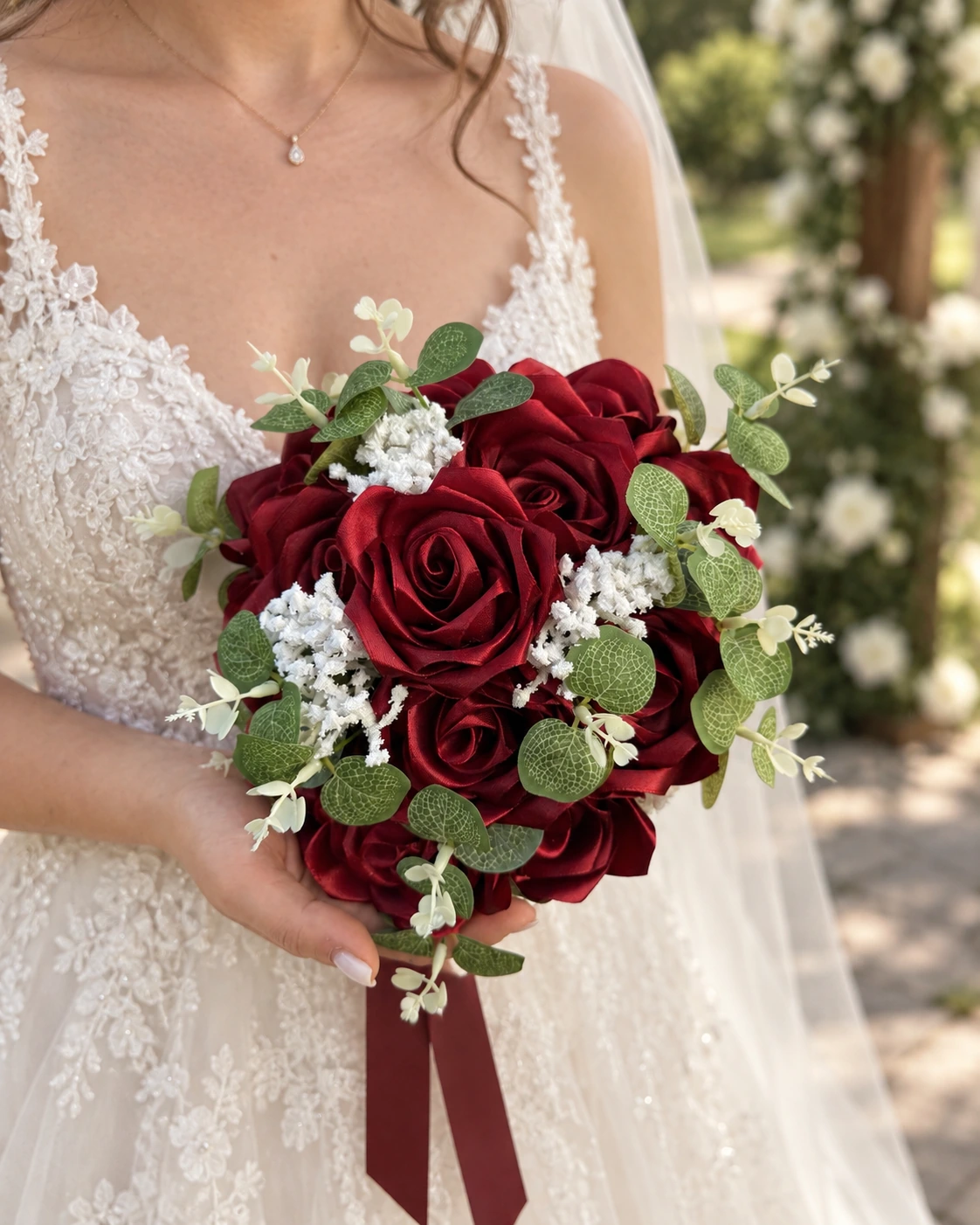 Buchet Red Velvet într-un moment real